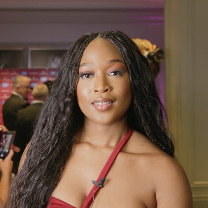 Anjola Adebowale, Data & AI Consultant, Microsoft UK, at the Black Tech Achievement Awards 2025